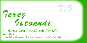 terez istvandi business card